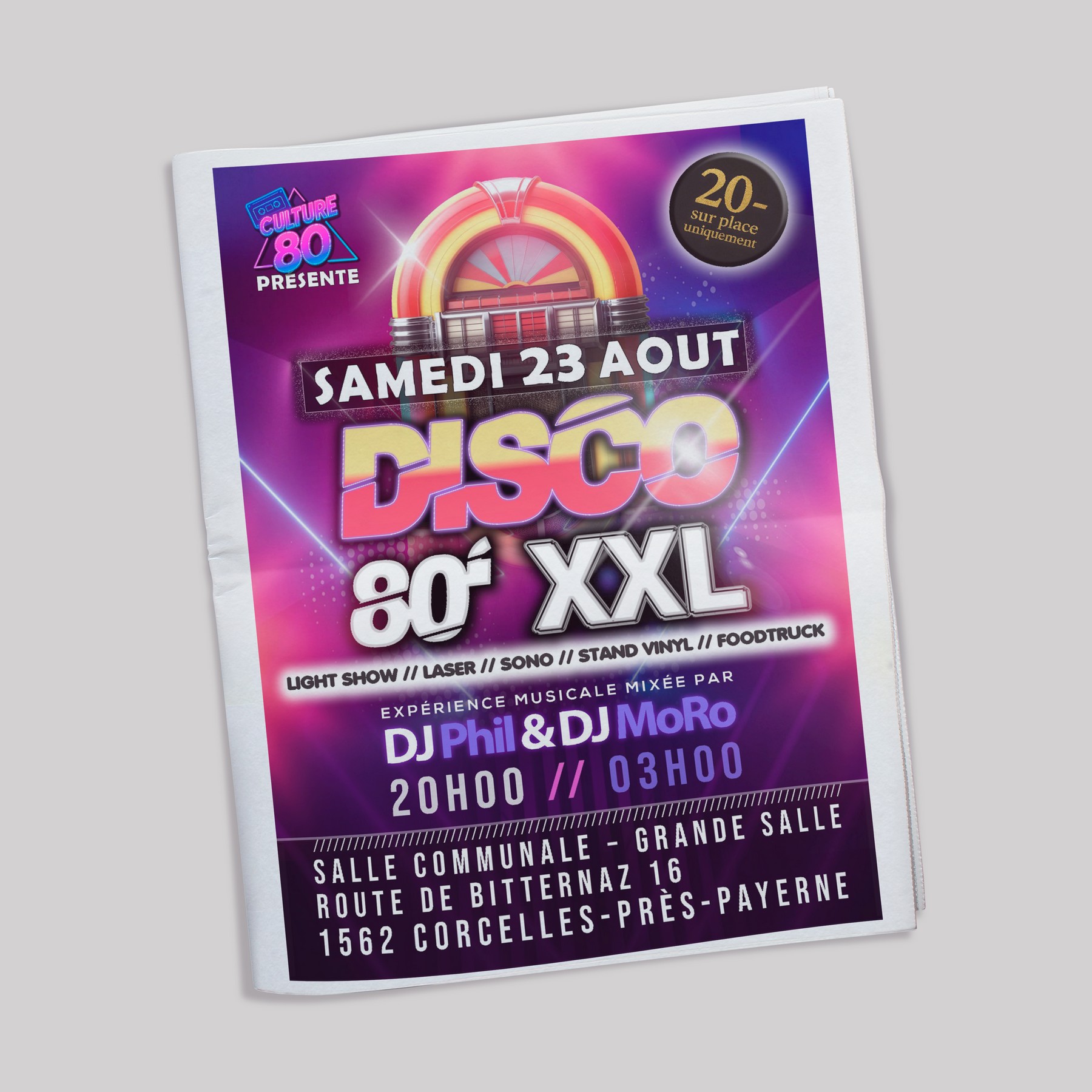 Flyer événementiel Culture 80 — 23/08/2025